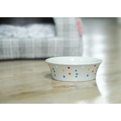 Flared Polka Dot 15cm Ceramic Bowl