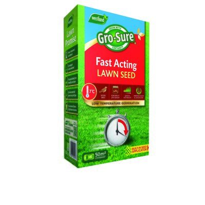 Gro-Sure Fast Acting Lawn Seed 50m2 Box