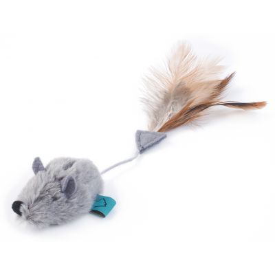 Nip-it Catnip Grey Mouse & Feather