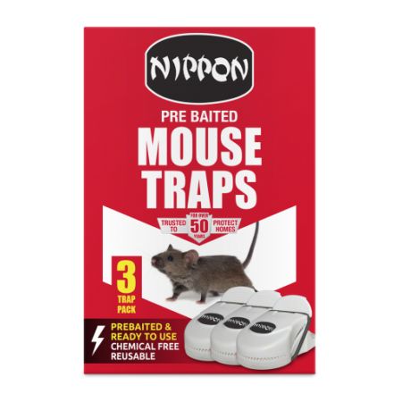 Nippon Pre-Baited Plastic Mouse Traps
